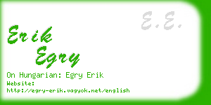 erik egry business card